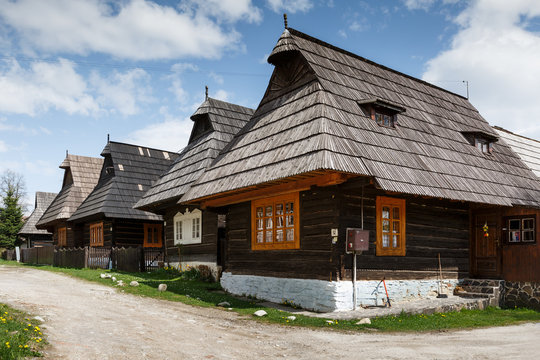 Podbiel village in Orava region.