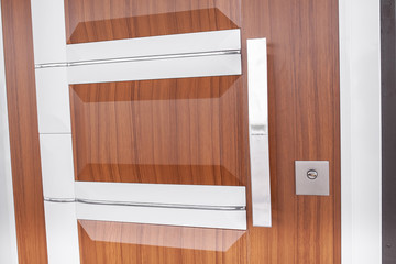 wooden entrance door for the apartment. Elite Entrance Doors
