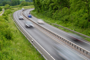 verkehr auf bundesstraße