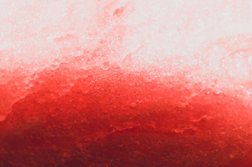 Wassermelonen-Makro-Textur. frischer saftiger Fruchthintergrund