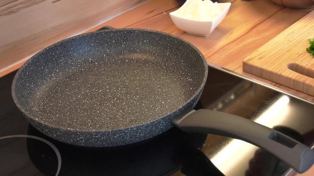 cooking in a pan