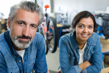 mechanical workshop for bicycle repairs