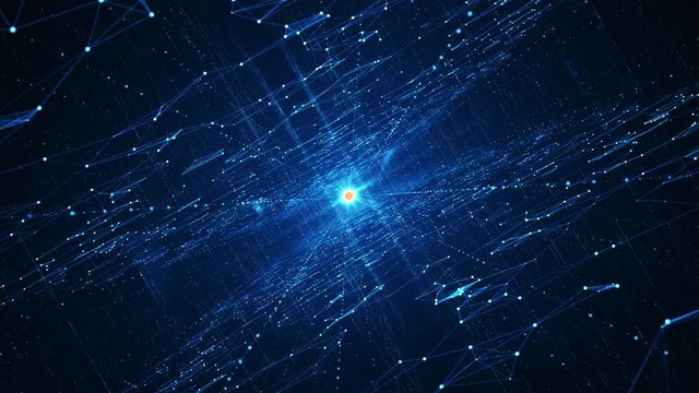  Abstract technology  big data background concept. Motion of digital data flow. Transferring of big data. Transfer and storage of data sets , block chain, server,  hi-speed internet.