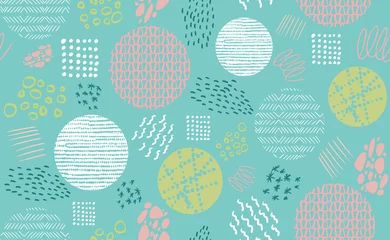 Tapeten Abstract pastel seamless repeat pattern. Perfect for folk modern backgrounds, wallpaper, invitations, packaging design projects. Vector surface pattern design. © Itzyme