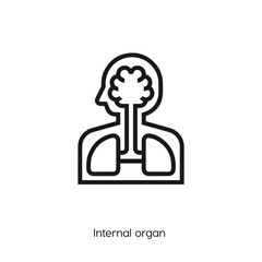 internal organ icon vector