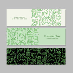 Banners design. Spa salon background
