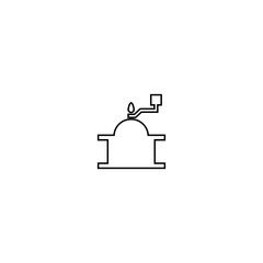 Fototapeta premium Coffee grinder icon. Coffee logo design element. Logo design element