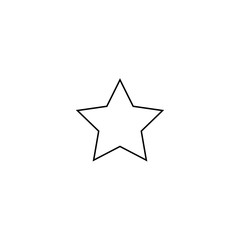 Star icon. Award rank symbol
