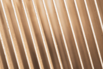 Computer radiator abstract macro background. processor cooling system. motherboard detail