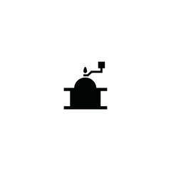 Coffee grinder icon. Coffee logo design element