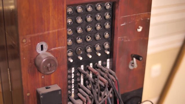 Tilt up of retro manual telephone exchange