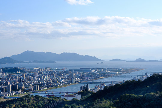 Hiroshima City View From Mitakiyama