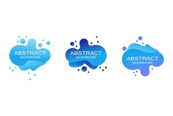 creative liquid background, Gradient abstract banners with flowing liquid shapes. Template for the design of a logo, flyer or presentation