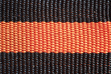 Fototapeta premium Photo texture of fabric on clothes close-up, macro shooting.