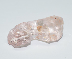 morganite beryl raw gemstone