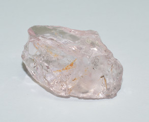 morganite beryl raw gemstone