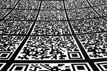 Abstract QR code background (abbreviated from Quick Response code)