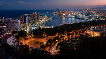 Naklejka premium Malaga Paisaje