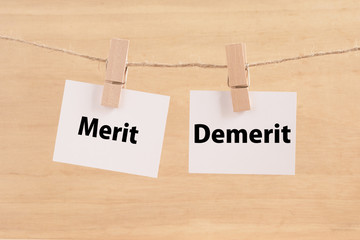Merit   Demerit