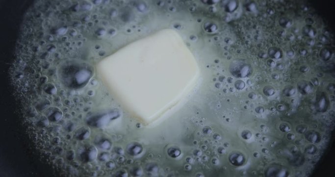 Сook the butter in the frying pan