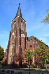 Kirche Zu den hl. Schutzengeln in Krefeld Oppum, Deutschland