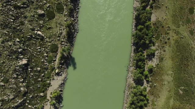 Altai Katun River aerial view