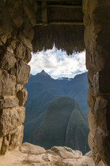 Andes. View from the Machu picchu 