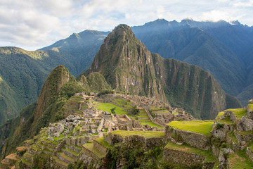 Fototapeta na wymiar Machu Picchu in Peru is one of the New Seven Wonders of the World
