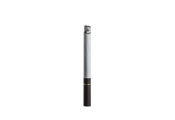 Fototapeta premium Closeup cigarette isolated on a white background , Black Filter. Brown Filter. Tobacco.