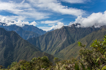 Andes. View from the Machupicchu mountain