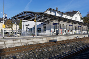 Fototapeta na wymiar am Bahnhof Kempen