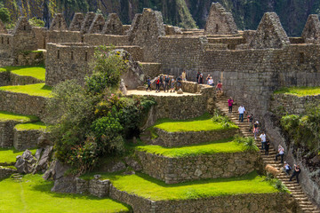 Fototapeta na wymiar Machu Picchu in Peru is one of the New Seven Wonders of the World