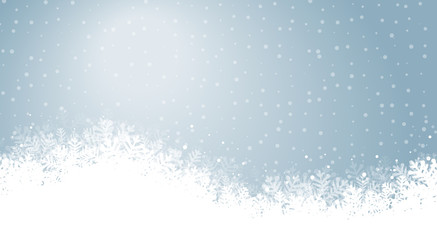 Red Background white snowflakes shine vector illustration eps10