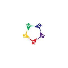 community logo template vector icon design