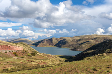 View of lagoon Asnacocha in Peru