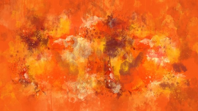 Orange and brown watercolor background appears on the alpha channel.
