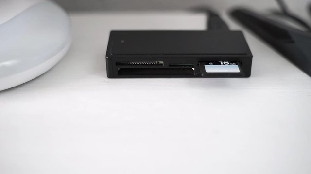 Connecting and reading information from an SD card.