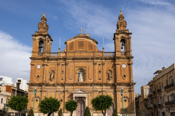 Fototapeta na wymiar Msida St Joseph Parish Church in Malta