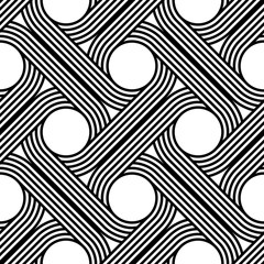 Design seamless interlaced pattern