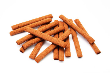 bamboo cookies lies on a white background, close-up