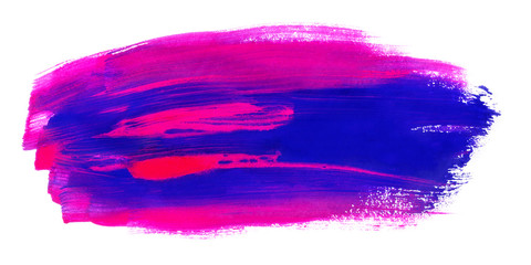Abstract pink blue brush stroke background. Hand drawn illustration. Banner for text.