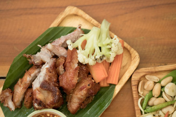 Fried pork rib, deep fried fried pork rib or fried pork
