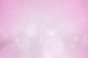 abstract blur white bokeh circles on pink background.