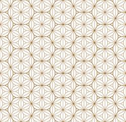 Seamless geometric pattern based on japanese ornament kumiko .