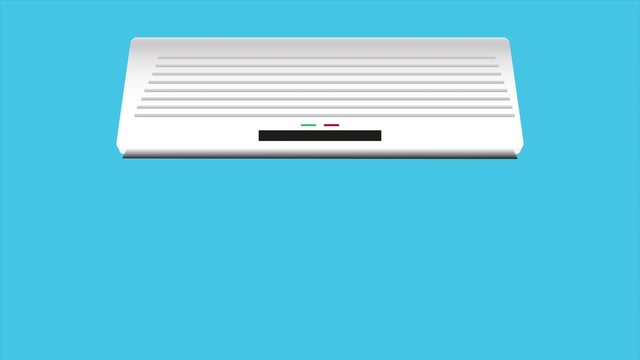 4k Video footage showing moving air conditioning elements