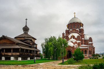 Trinity Church and the Cathedral of Our Lady of Joy of All Who Sorrow. Tatarstan. Russia.