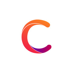 C Letter Logo Icon Mosaic Design template Element. Stock Vector illustration isolated on white background