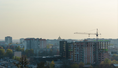 Construction work with the use of heavy special equipment and high-rise erecting cranes,...