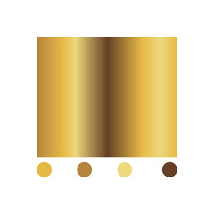 Gold Metal foil abstract background with modern vector gradient style, Vector Illustration eps 10