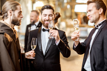Elegant people during a celebration indoors